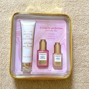 NWT Findley 3 Steps to Perfection Skincare Trio Cleanse Hydrate Brighten